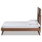 Baxton Studio Gemma Mid-Century Modern Transitional Walnut Brown Finished Wood Twin Size Platform Bed 187-11142-11159-Zoro - alternate 4